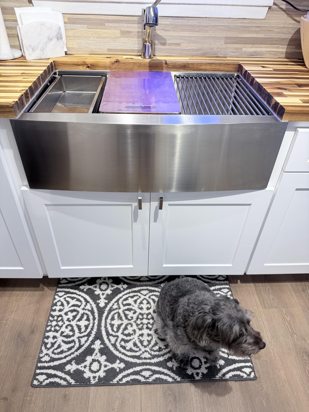 30 Inch Stainless Steel Farmhouse Sink Workstation - 30x20 Apron Front Farm Sink 16 Gauge Single Bowl Farmhouse Kitchen Sinks with Cutting Board customer photo 1
