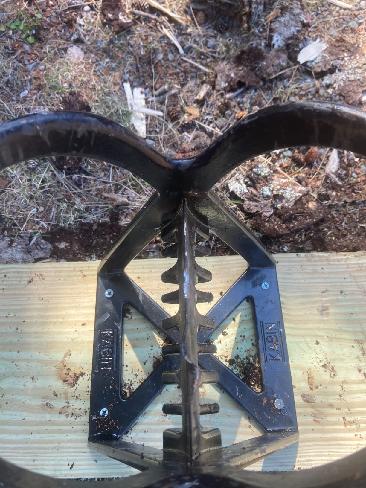 KABIN Kindle Quick Log Splitter - Manual Splitting Tool - Steel Wedge Point Splits Firewood Like A Boss Safely & Easily customer photo 1
