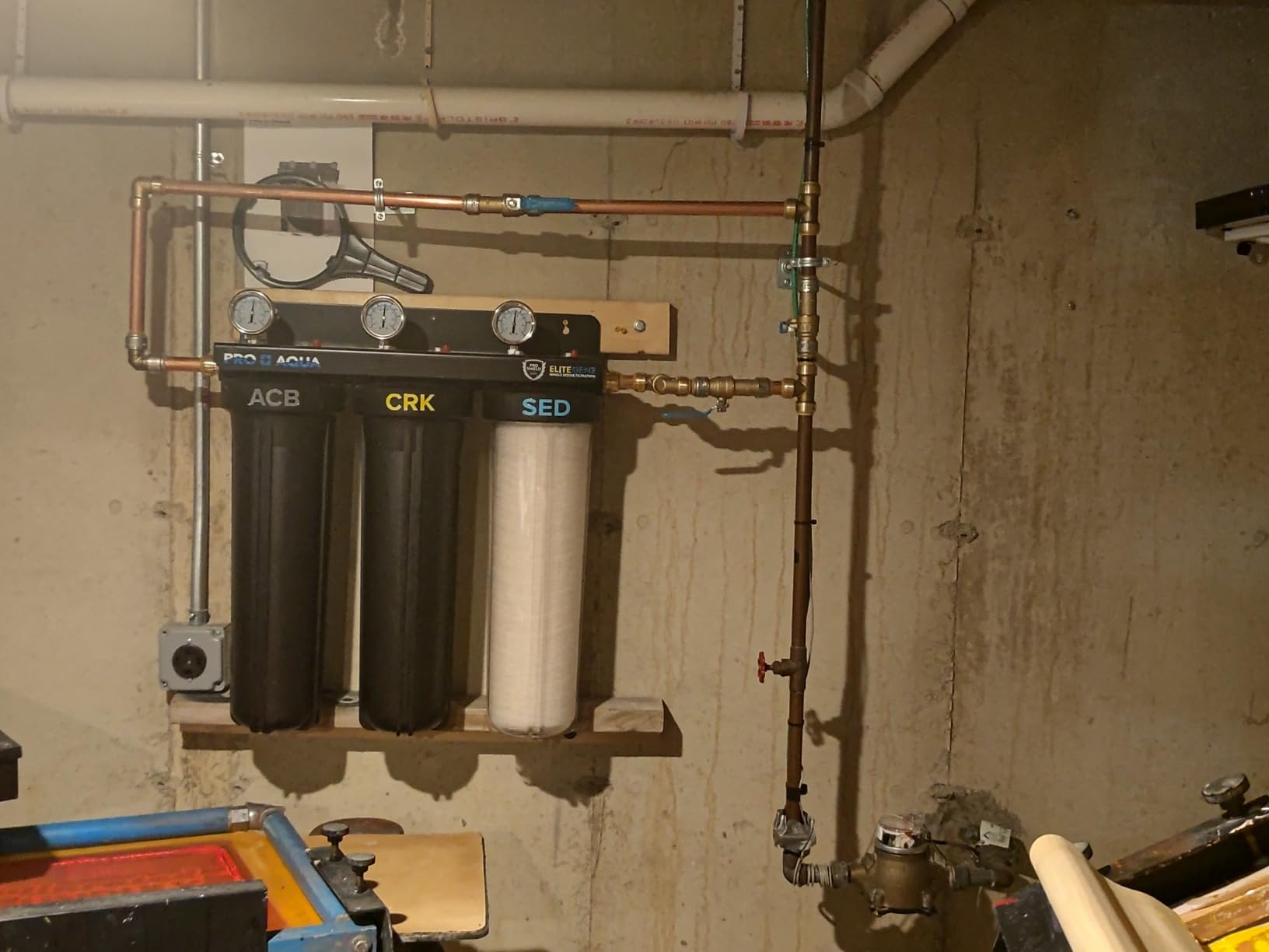 PRO+AQUA Elite Series GEN2 PRO-100-E 3-Stage Whole House Water Filtration System for City & Well Water with Pressure Gauges | Reduces Contaminants, Sediment, Chemicals, Heavy Metals, with 1 inch Ports customer photo 2
