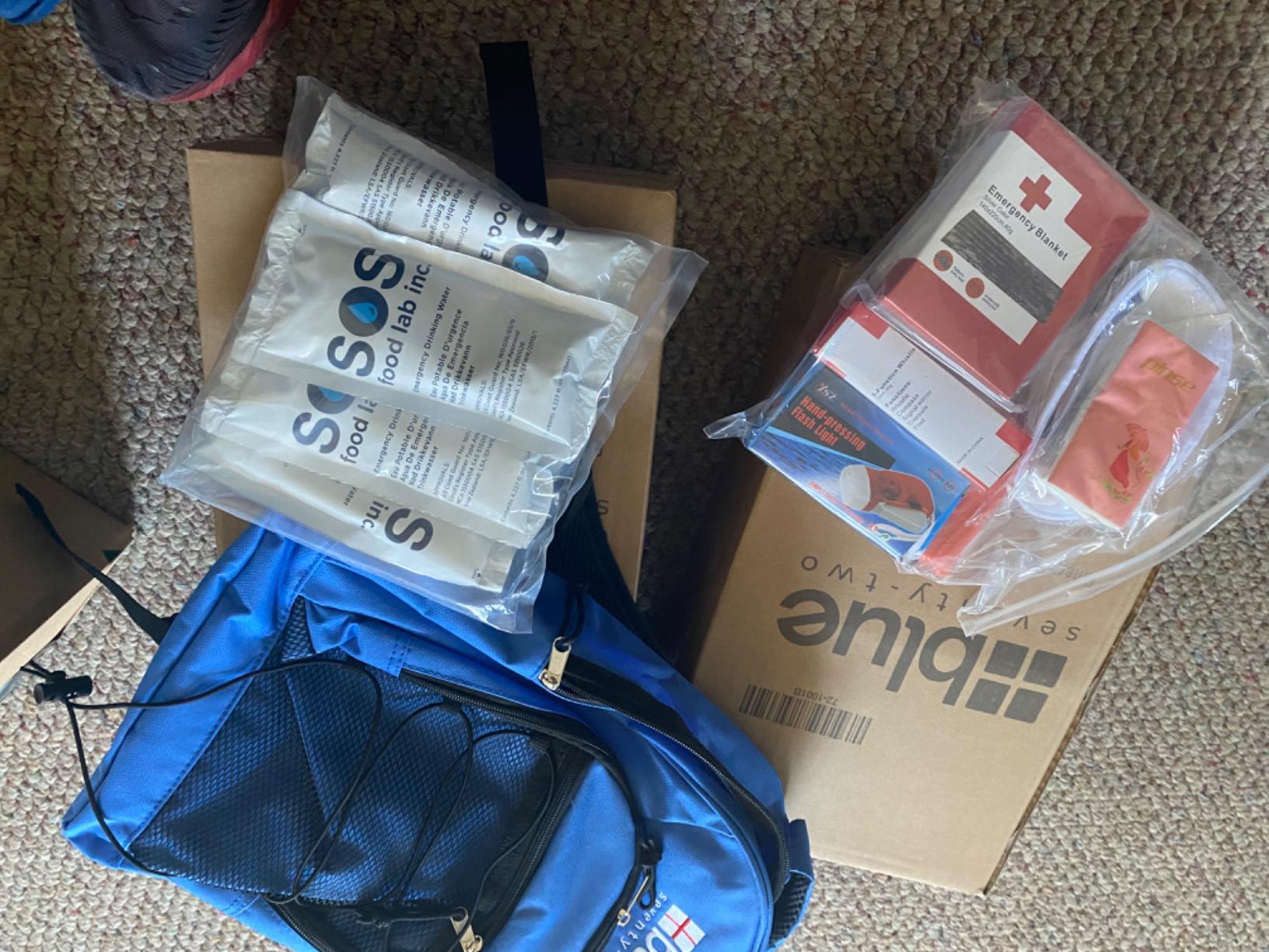 Blue Seventy-Two | 72 Hour Emergency Backpack Survival Kits for 1 Person | Survival Kit for Wildfires, Earthquakes, Tornado, Hurricane, and Other Emergencies customer photo 1