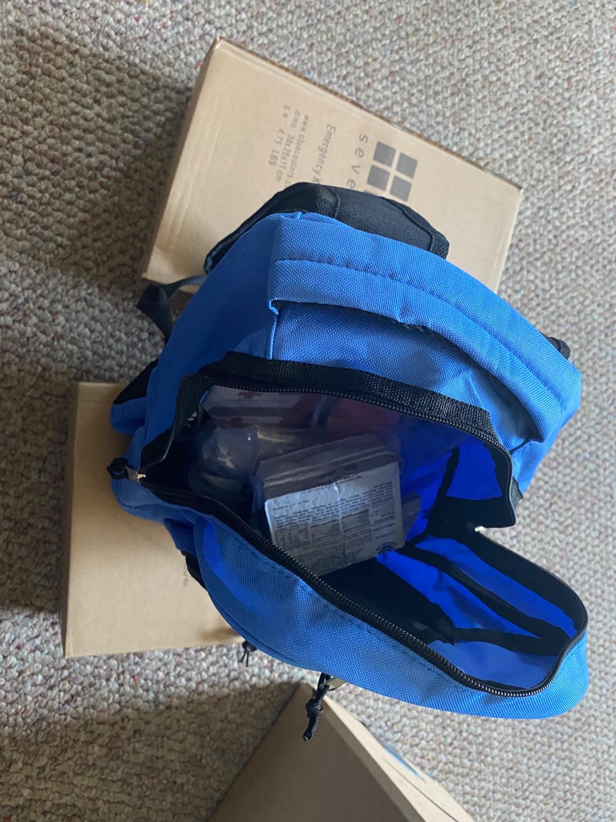 Blue Seventy-Two | 72 Hour Emergency Backpack Survival Kits for 1 Person | Survival Kit for Wildfires, Earthquakes, Tornado, Hurricane, and Other Emergencies customer photo 2