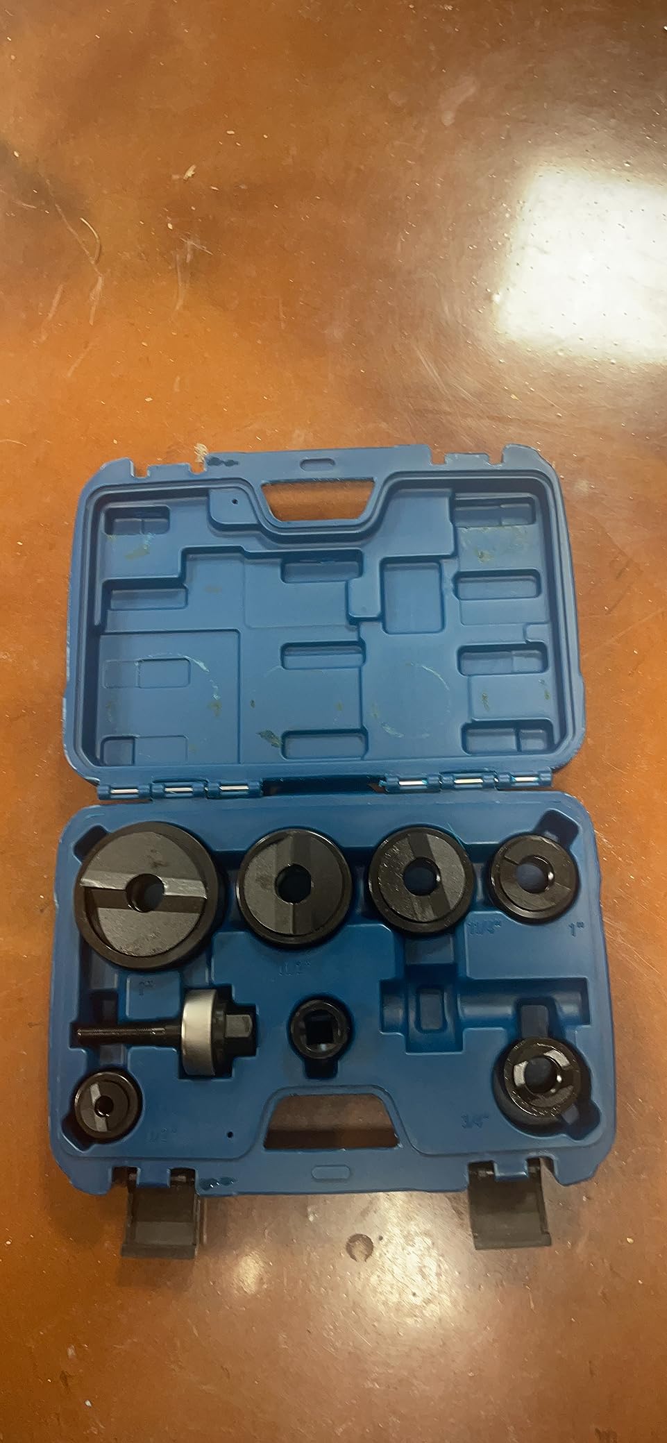 TEMCo TH0390 - Manual Knockout Punch Driver Kit (Set) for ½ inch to 2 inch Electrical Conduit Hole Sizes customer photo 1