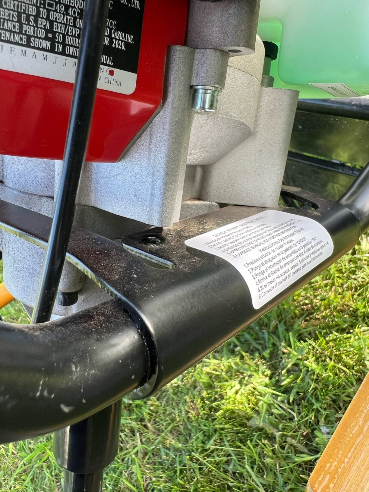 GardenTrax Earth Auger Combo 43cc 2cycle Powerhead with 8 Inch Auger Drill Bit EPA Compliant Post Hole Digger customer photo 2