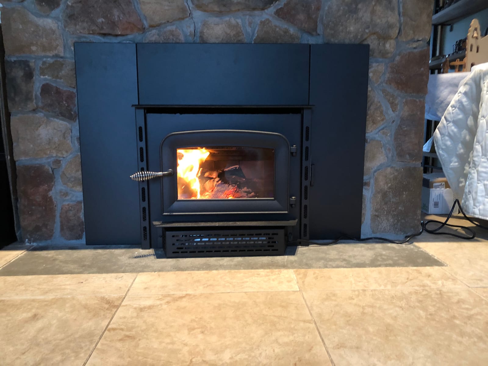 Ashley Hearth AW1820E 1,200 Sq. Ft. Wood Stove Insert, Black customer photo 2