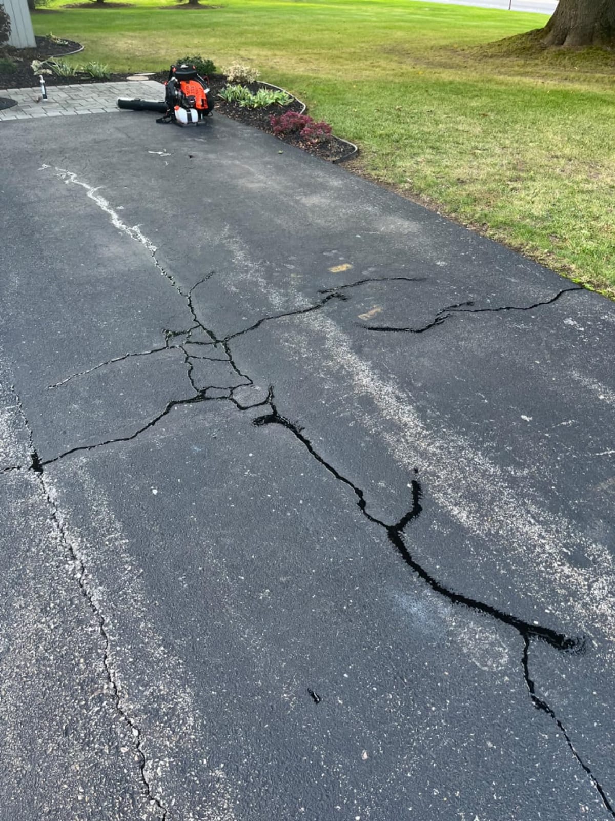 SIKA Sikaflex-410 Asphalt Sealant, Black, Self-Leveling Hybrid Sealant for Filling Cracks in Asphalt Driveways, Roadways, and Pavements - 9 fl. oz. Cartridge, Fills Cracks up to 1.5 in. Wide customer photo 1