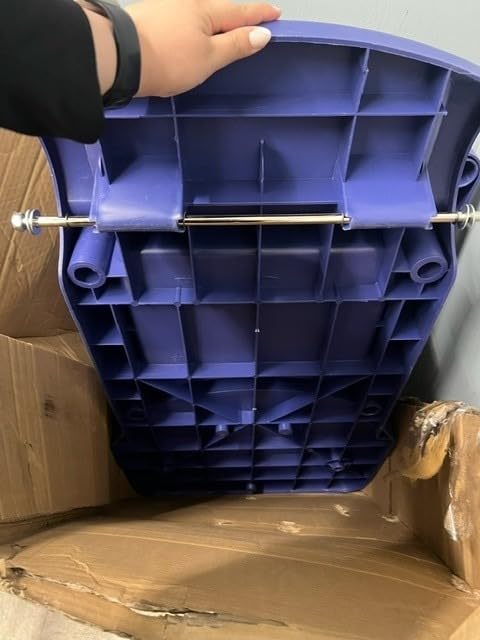 TUFFIOM Extra Large Commercial Traditional Cleaning Janitorial 3-Shelf Cart, 500 Lbs Capacity Housekeeping Cart, 42.5
