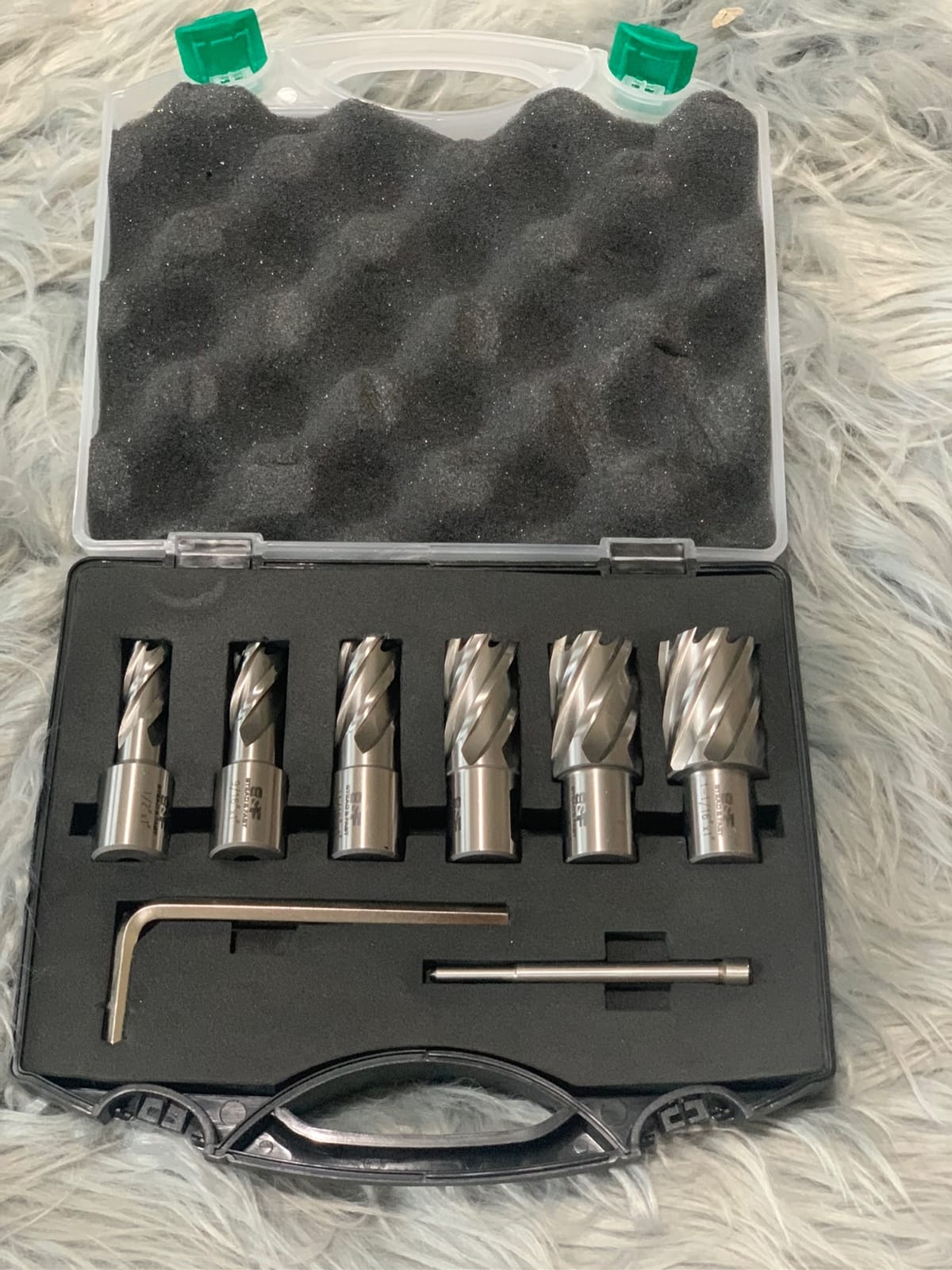 S&F STEAD & FAST Annular Cutter Set 6 Pcs, M2AL HSS Mag Drill Bits Kit, 3/4