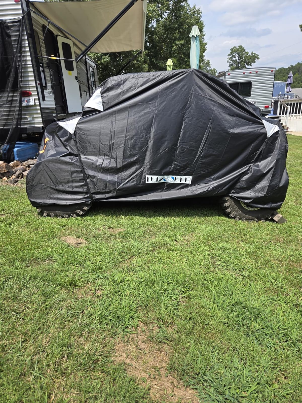 UTV Cover, Waterproof All Weather Sun-UV Snow Protector Universal for Polaris RZR Yamaha Can-Am Defender Kawasaki Ranger Cover 4-6 Passenger Black customer photo 1