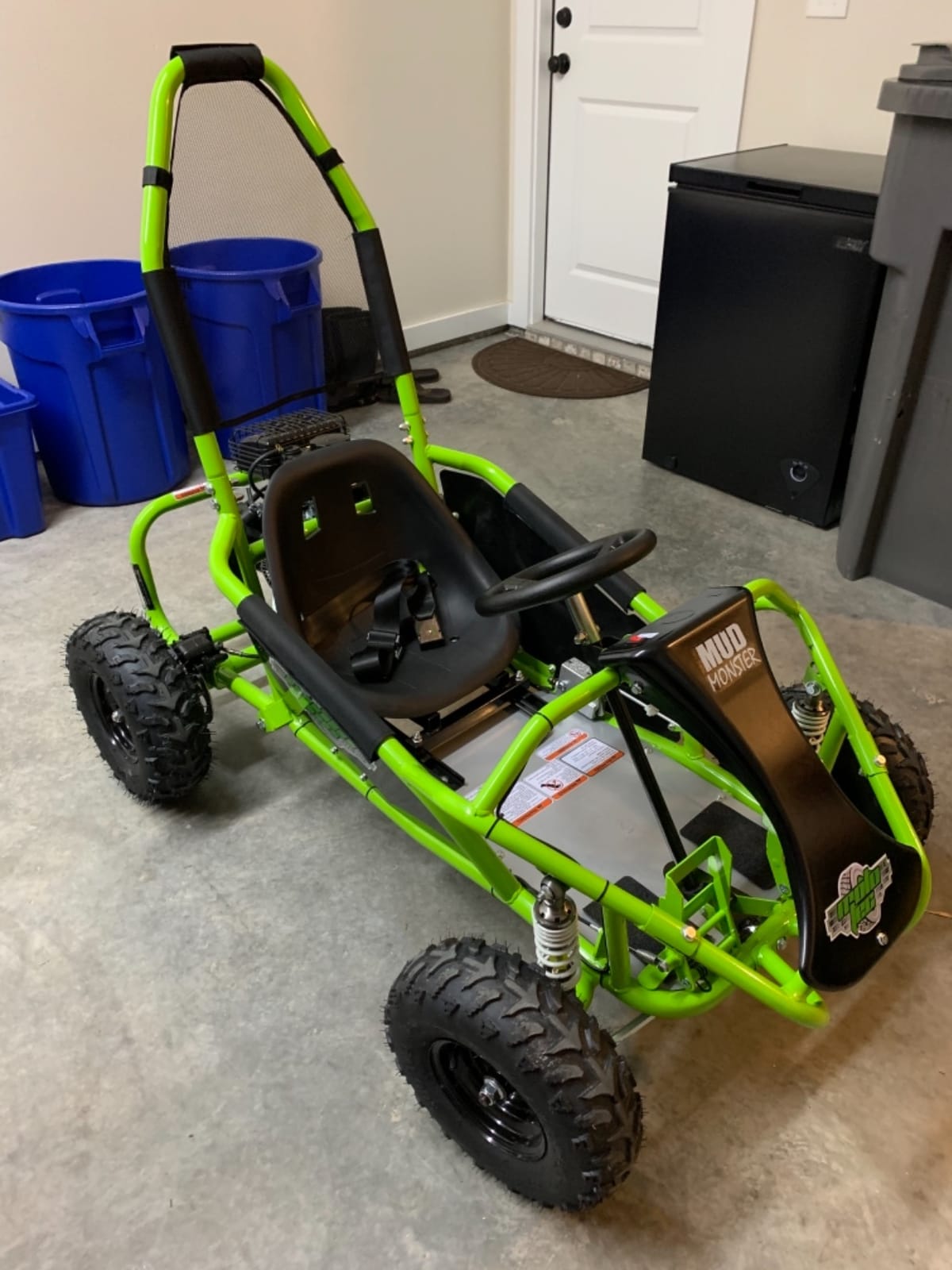 MotoTec Mud Monster 98cc Go Kart Full Suspension Green customer photo 1
