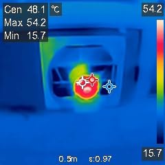 KEN BROWN 12 Inch Shutter Exhaust Fan Wall Mounted, Aluminum with 1.65 Meters Power Cord Kit, High Speed 1450CFM, Vent fan for Commercial, Greenhouse, Attic, Shed, Shop customer photo 2
