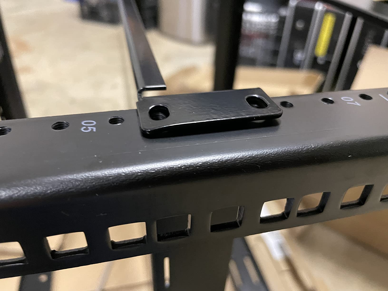 ECHOGEAR 10U Network Rack - Wall Mountable Heavy Duty 4 Post Design Holds All Your Networking & AV Gear - Open Frame Design Includes 2 1U Vented Shelves & Mounting Hardware customer photo 2