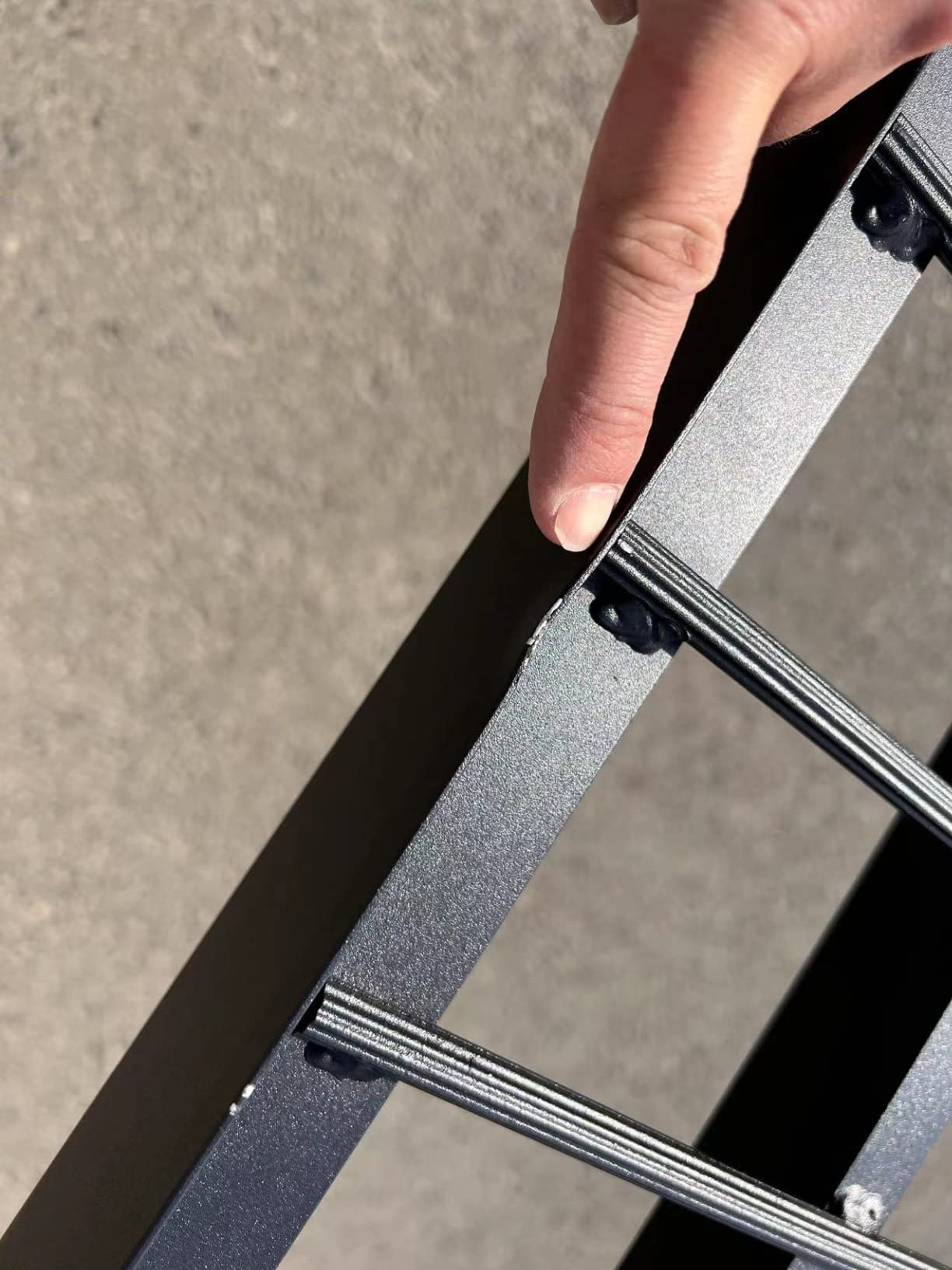 gardhom 2PCS 7.5' Aluminum Truck Ramps, ATV UTV Loading Ramps for Pickup | 3000 LBS/Pair Capacity, Folding, with Silicone Handle, for Motorcycle Golf Cart, with Safety Straps, Silver customer photo 2