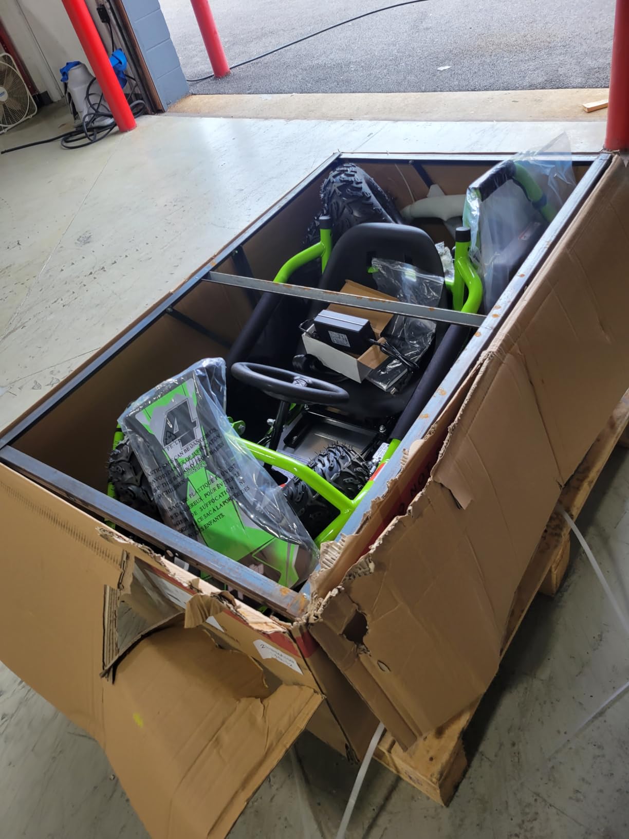 MotoTec Mud Monster Kids Electric 48v 1000w Go Kart Full Suspension customer photo 1