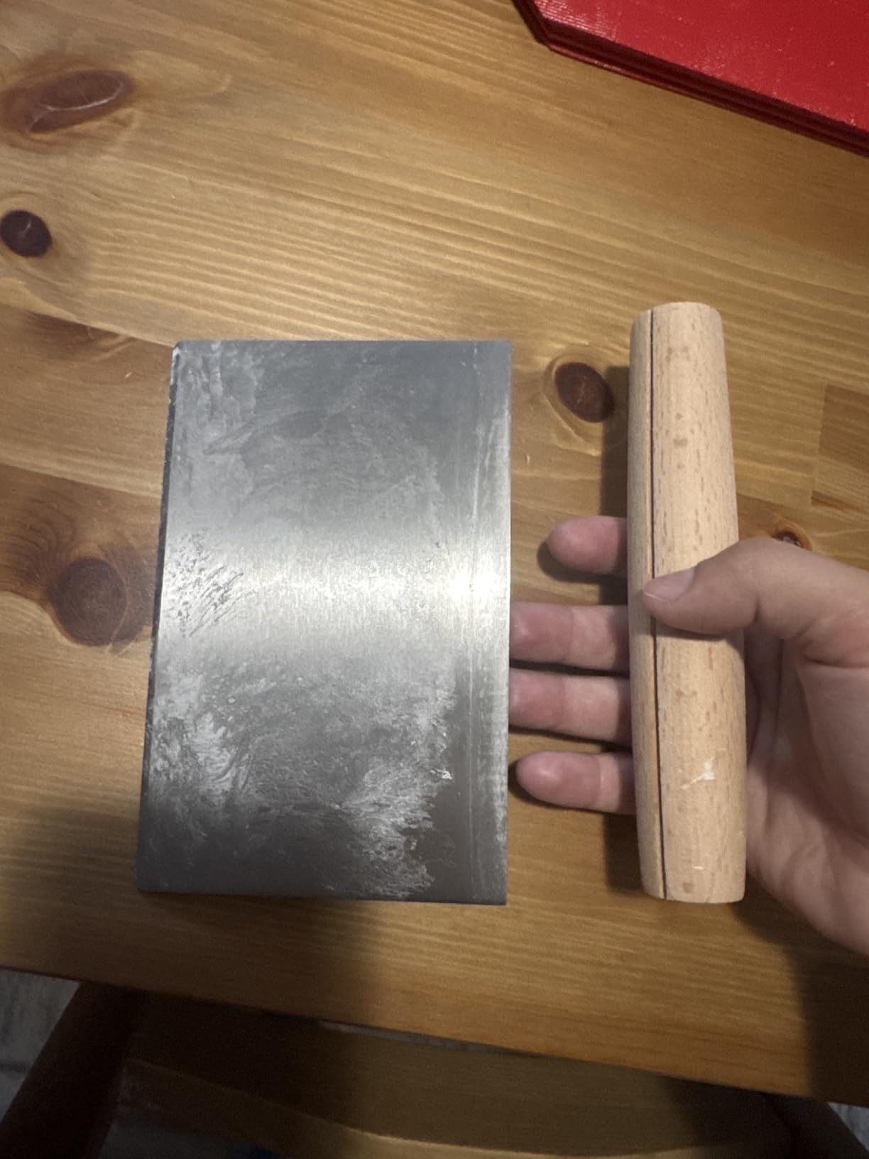 Nordic Ware Dough Cutter with Beechwood Grip, Stainless Steel Blade customer photo 2