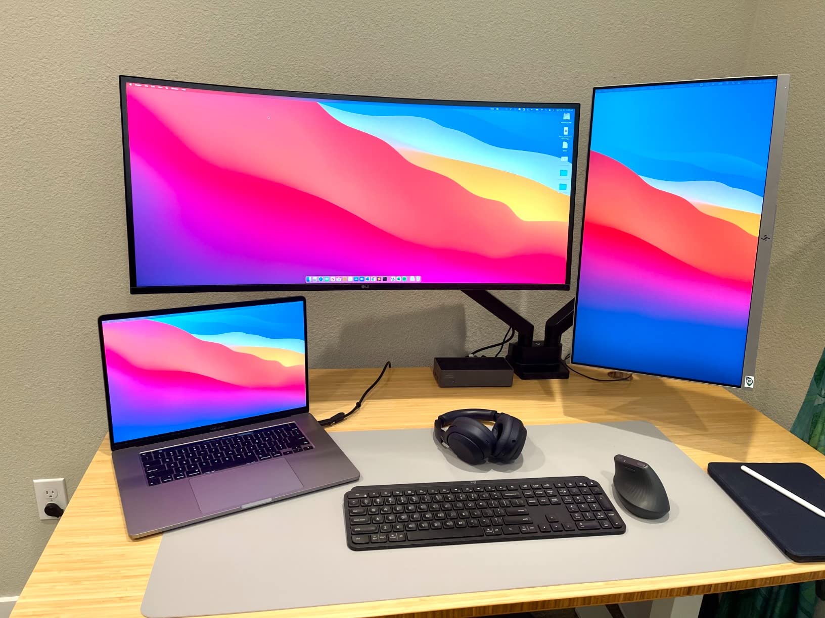 Heavy-Duty Dual Monitor Arm Desk Mount for up to 35