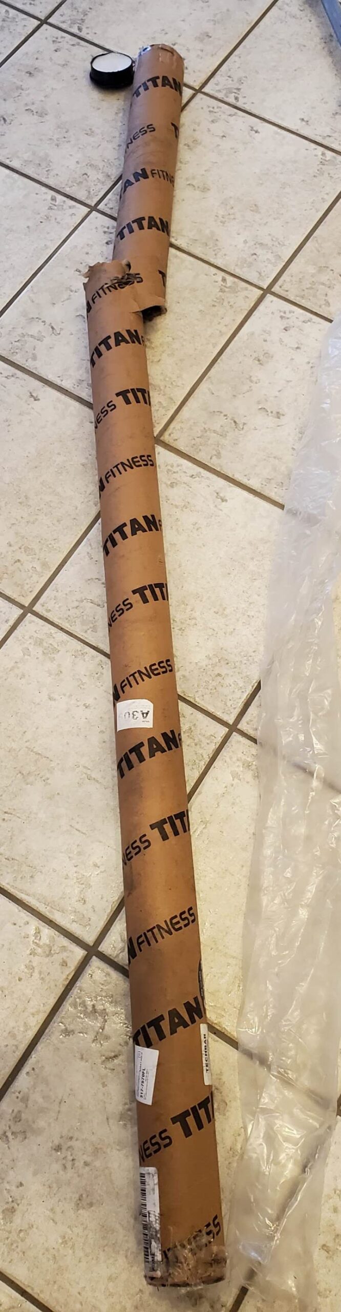 Titan Fitness Olympic Technique Training Barbell, 6 FT Chrome Finish, 15 KG (33lb) 28MM Shaft, Rated 500 LB, Weightlifting Bar customer photo 2