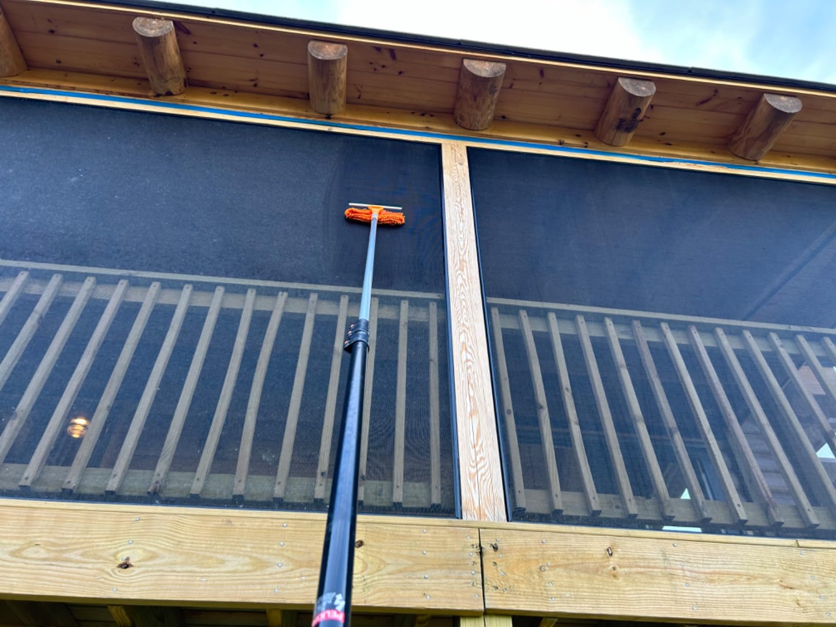 30 ft Window Washing Kit with Extension Pole (36+ Foot Reach) | Window Cleaning Tool & Window Washer Squeegee with Telescopic Extension Pole // Best Indoor Outdoor Window Washing Equipment customer photo 2