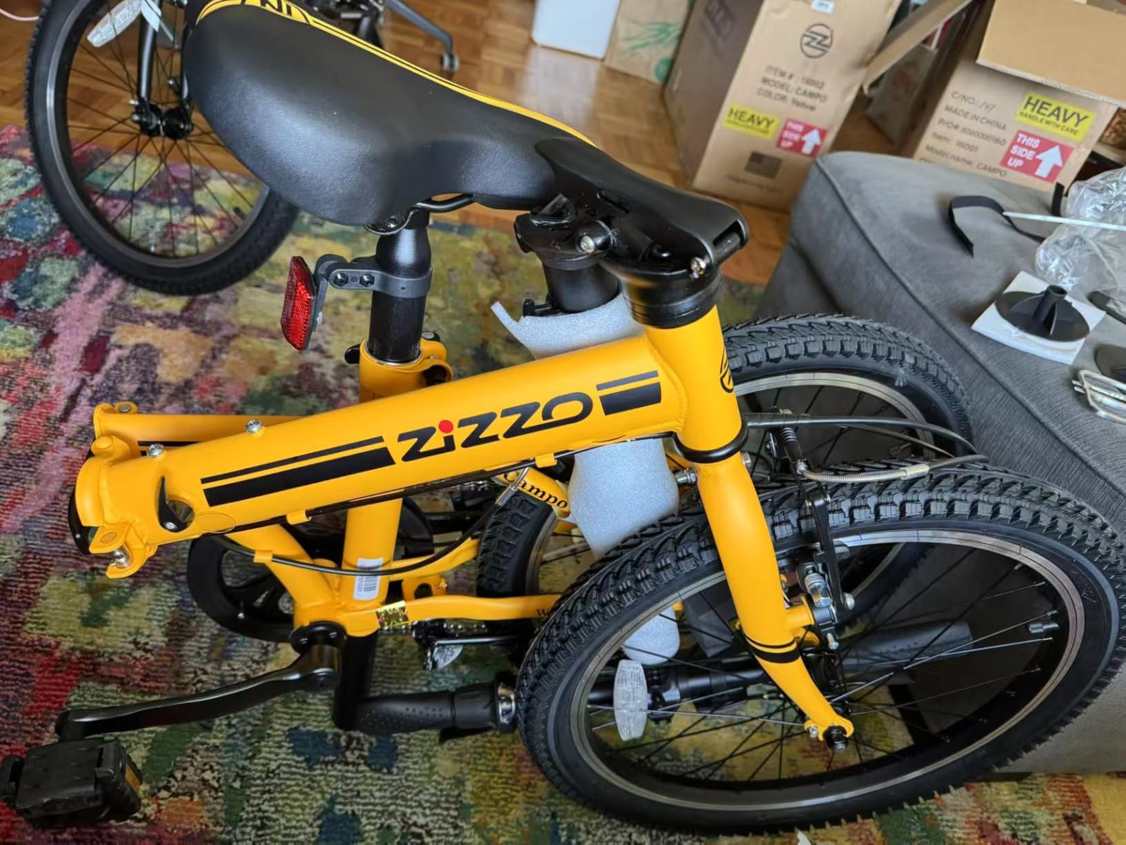 ZiZZO Campo 20 inch Folding Bike with 7-Speed, Adjustable Stem, Light Weight Frame customer photo 1