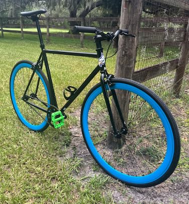 Single-Speed Fixed Gear Fixie Bike, Flip Flop Hub Urban Commuter Bicycle, 50/54/58cm Frame, Multiple Colors customer photo 2