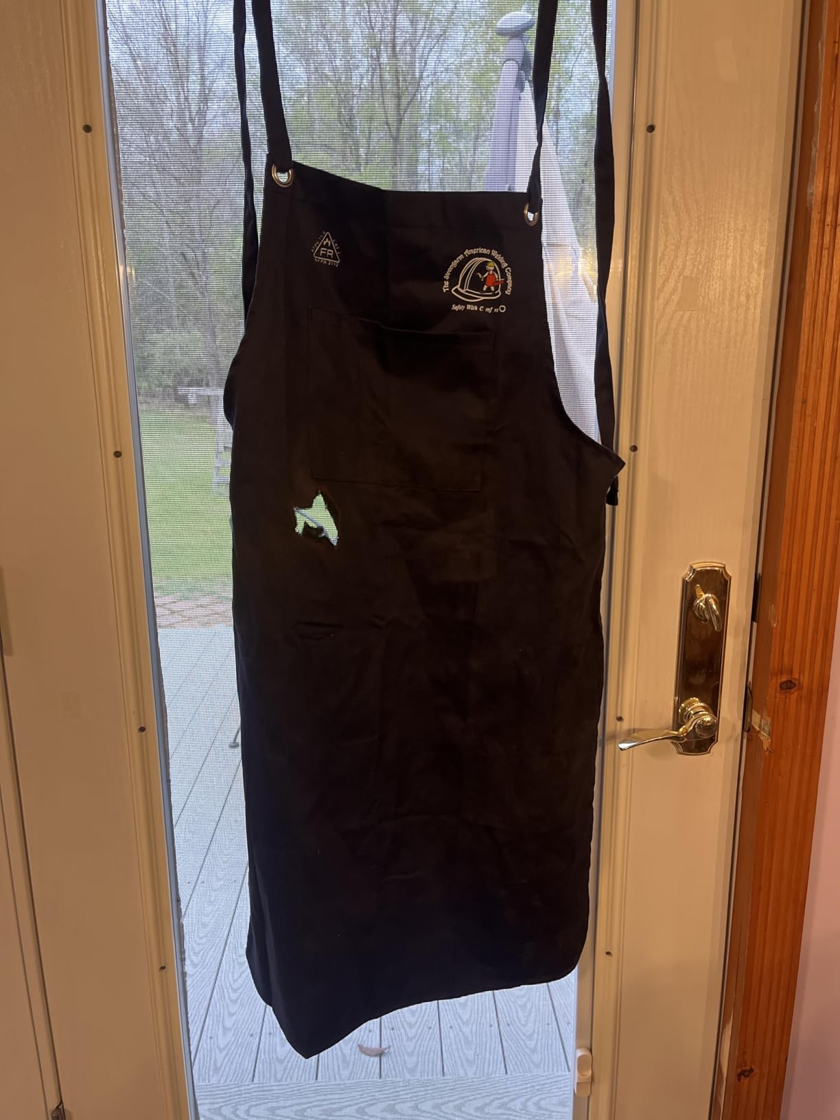 Strongarm Welding Aprons - FR Cotton & Split Leather Options - X-Tech Cross-Back Straps - Pockets - 24x36 / 24x42 customer photo 2
