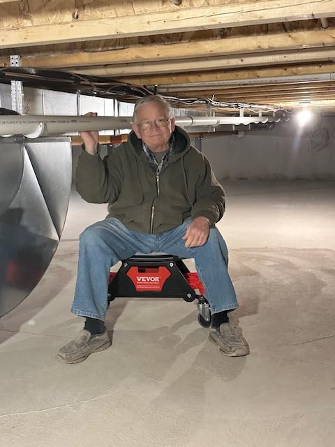 VEVOR Mechanic Stool 300 LBS Capacity Garage Stool with Three Slide Out Tool Trays and Drawer customer photo 2