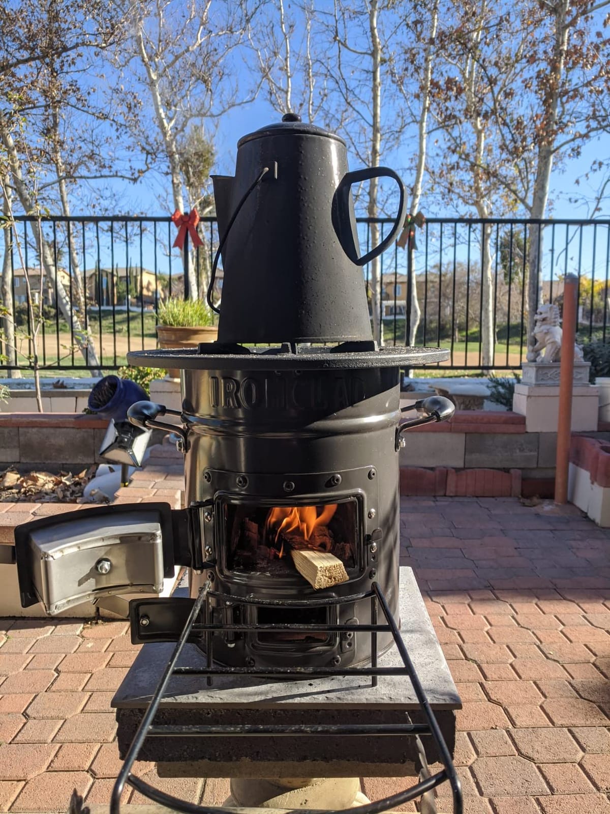 IronClad Supply Rocket Stove - Camping Wood Stove for Emergency Preparedness, Survival, Off Grid Living Supplies - Portable Wood Burning Stove with Canvas Storage Bag and Fuel Support System customer photo 1