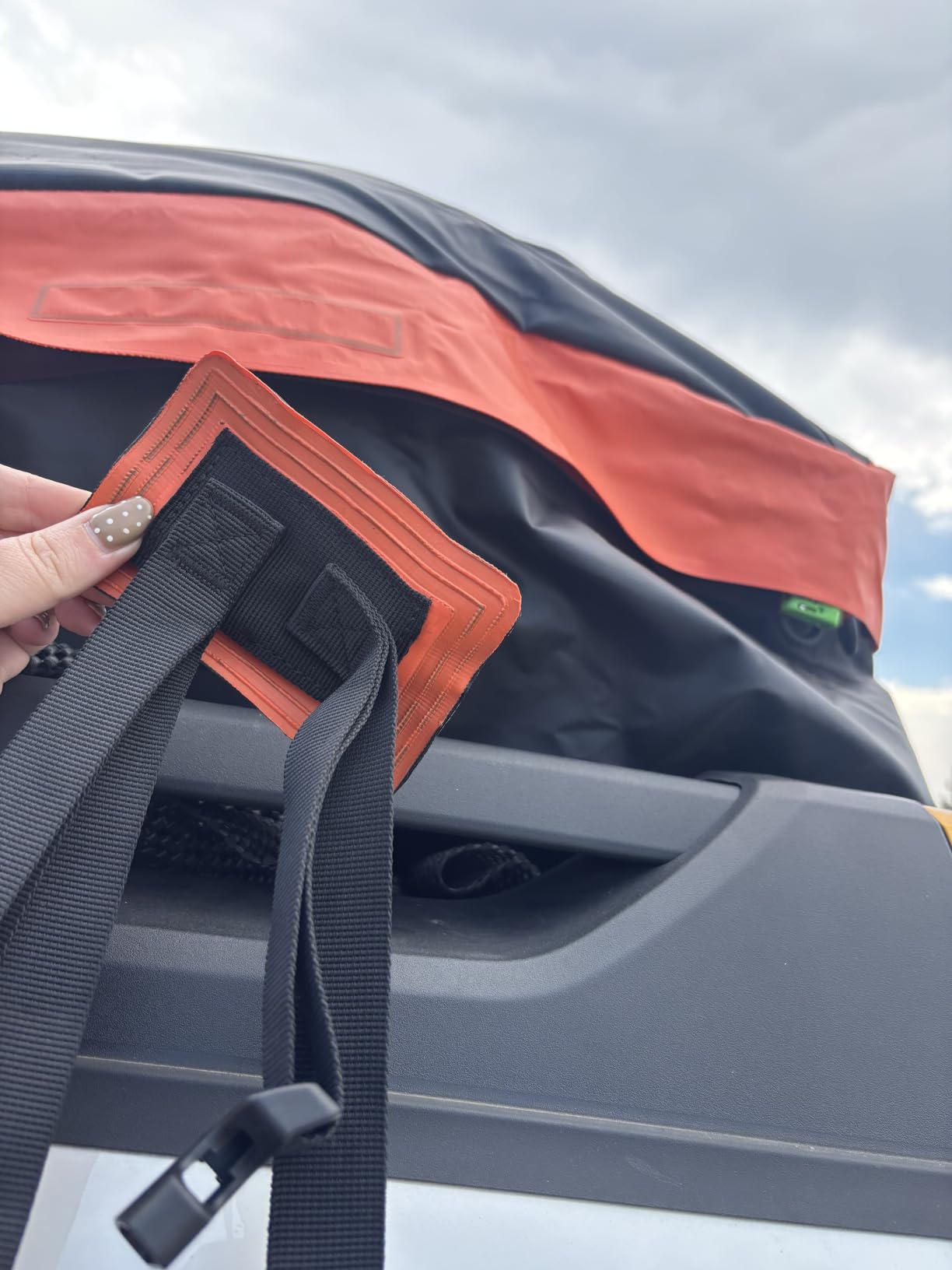 Car Rooftop Cargo Carrier Bag, 21 Cubic Feet 100% Waterproof Heavy Duty 840D Car Roof Bag customer photo 2