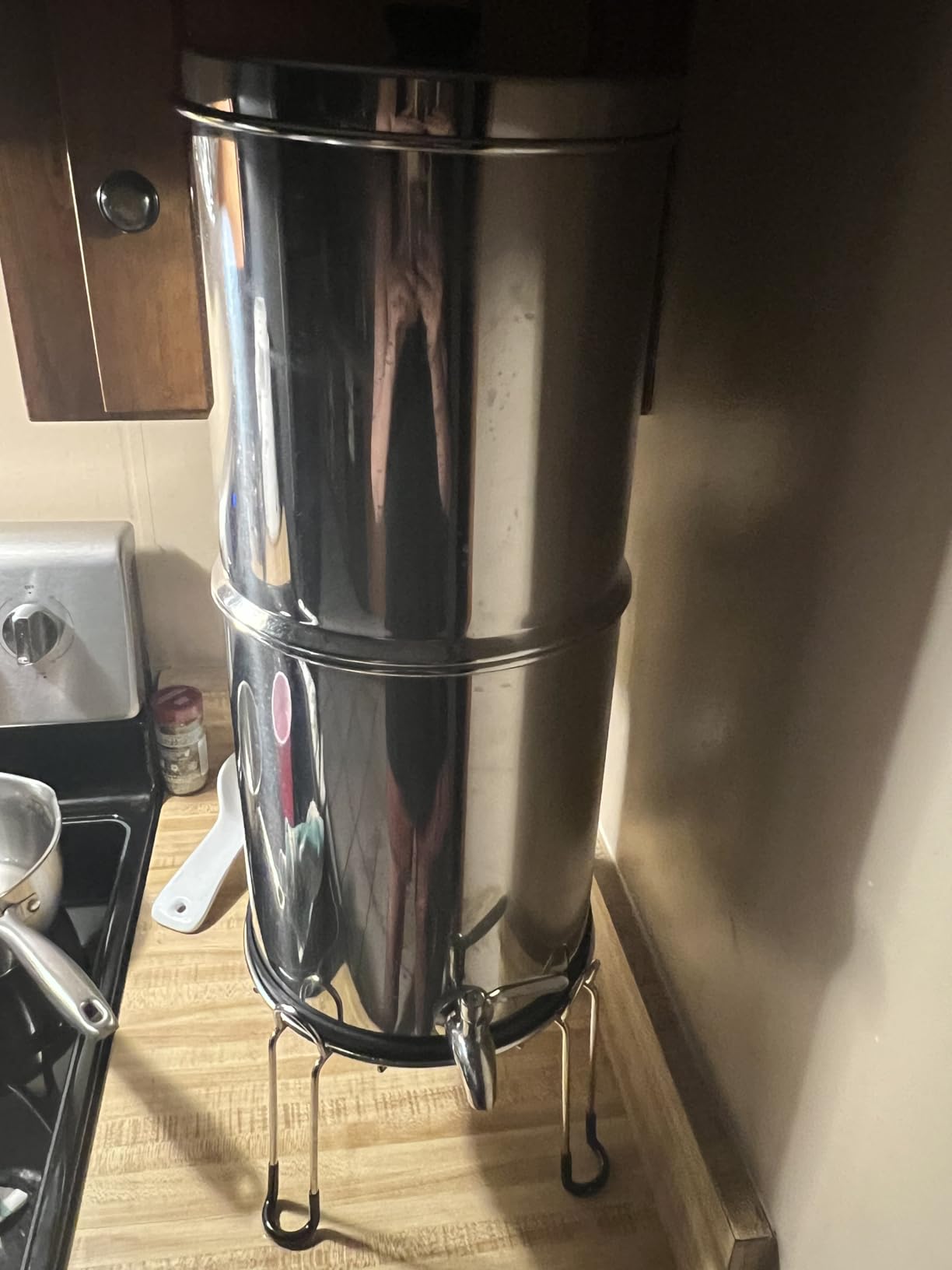 Purewell 3-Stage 0.01μm Ultra-Filtration Gravity Water Filter System, NSF/ANSI 42 & 372 Certification, 304 Stainless Steel Countertop System customer photo 1
