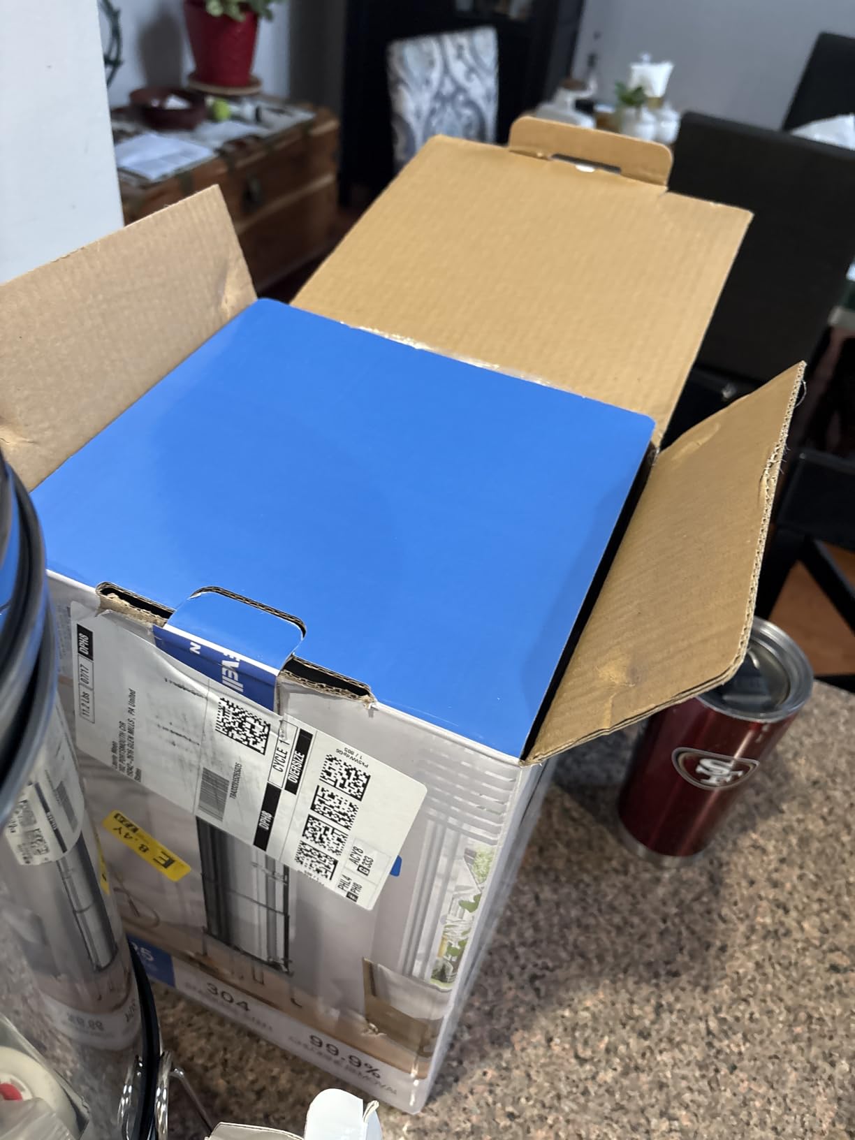 Purewell 3-Stage 0.01μm Ultra-Filtration Gravity Water Filter System, NSF/ANSI 42 & 372 Certification, 304 Stainless Steel Countertop System customer photo 2