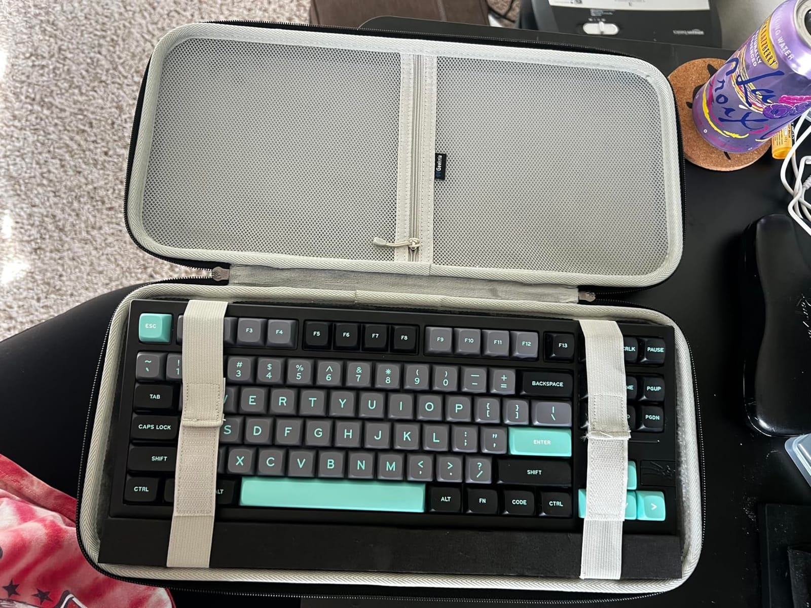GEEKRIA TKL Keyboard Case, Hard Shell Travel Carrying Bag for 80% / 87 Keys Mechanical Gaming Keyboard, Compatible with Logitech G915 TKL, G PRO Keyboard/G PRO X (Extra Space) customer photo 1