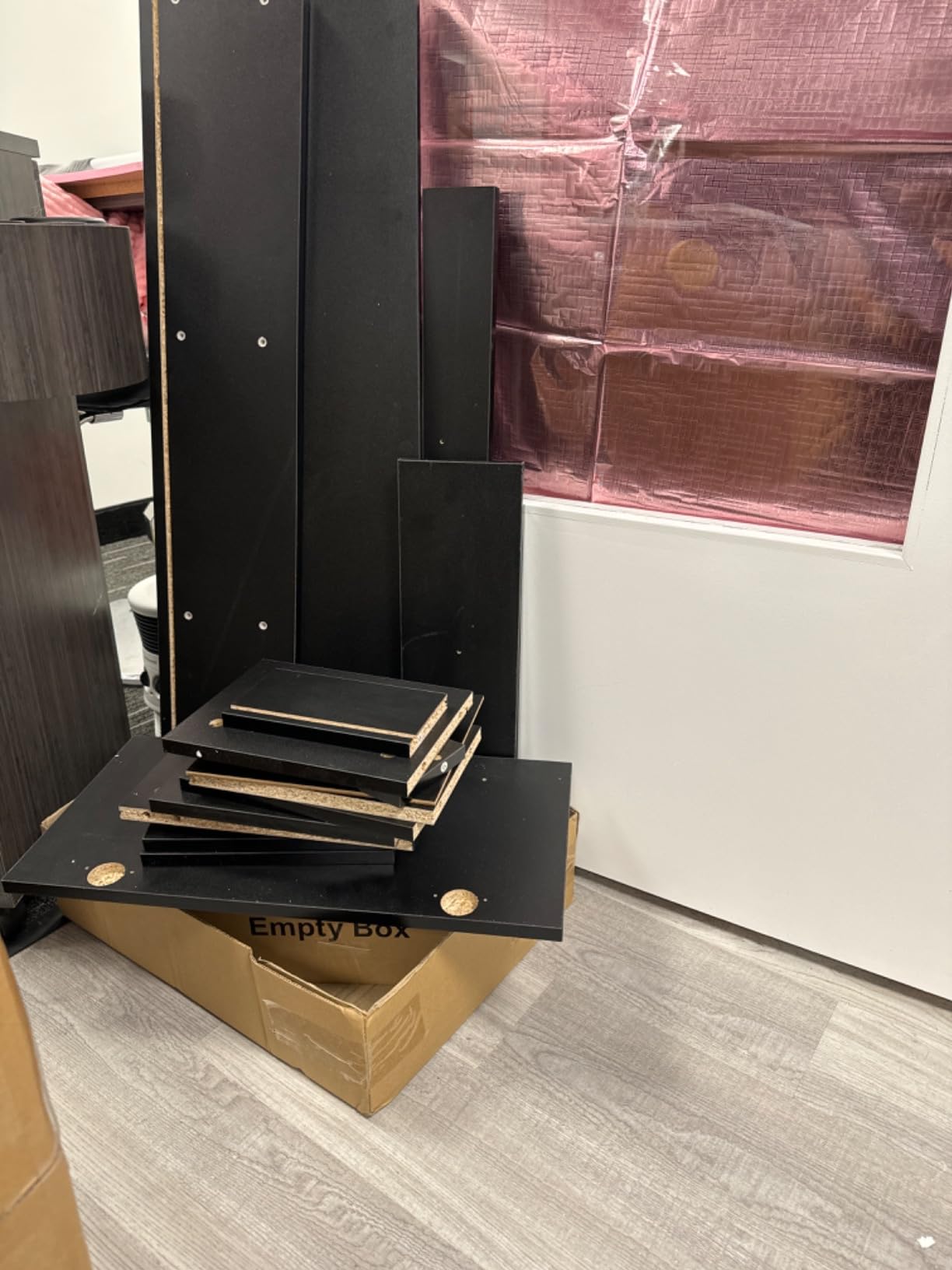 OmySalon Salon Stations for Hair Stylist, Locking Barber Station Organizer, Wall Mount Hair Styling Equipment with 2 Drawers, 1 Storage Cabinet, 3 Open Shelves, for Beauty Spa Hairdresser, Black customer photo 1