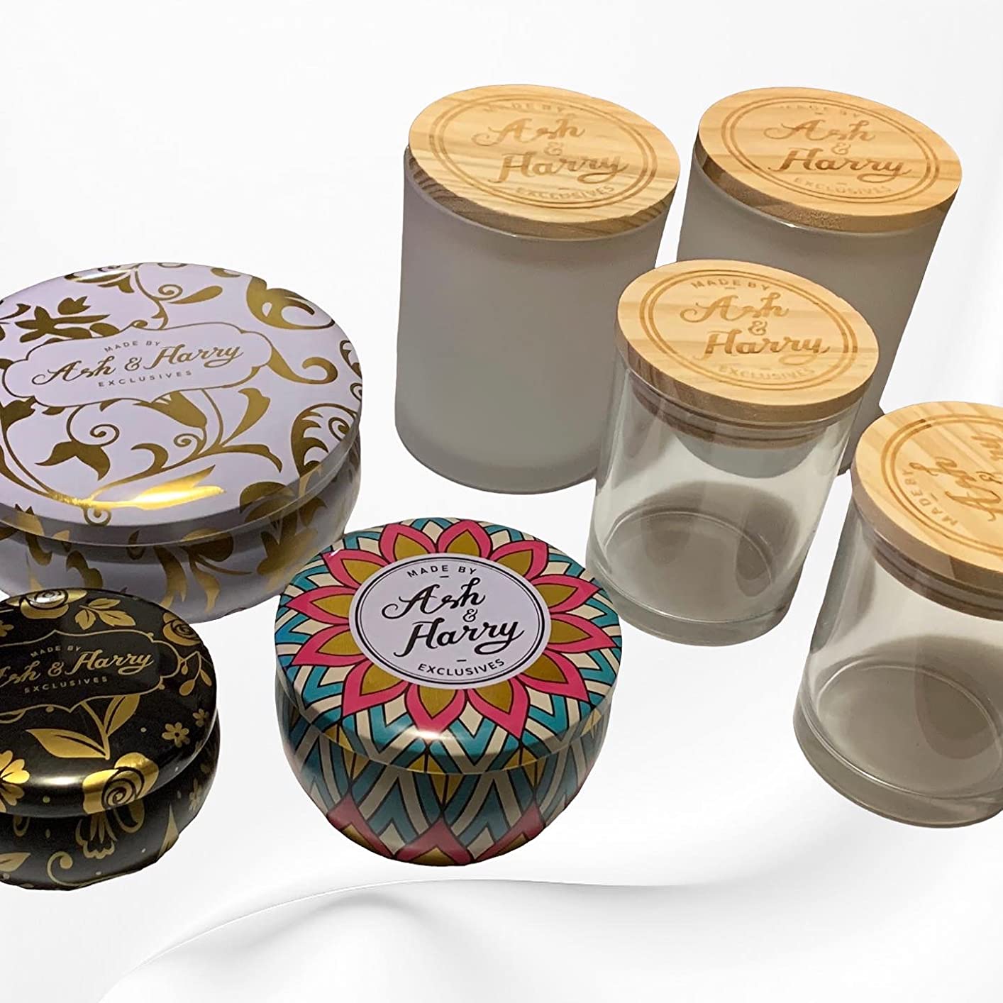ASH & HARRY Premium Soy Candle Making Kit for Adults, Complete Gift Set with 10 Premium Tins & Jars, DIY Starter Candle Making Supplies customer photo 1