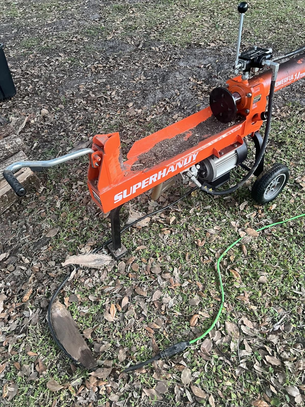 SuperHandy Hydraulic Log Splitter, 14 Ton, Portable Firewood Splitter | Auto-return ram, Firewood Splitter, Wood Prep customer photo 2