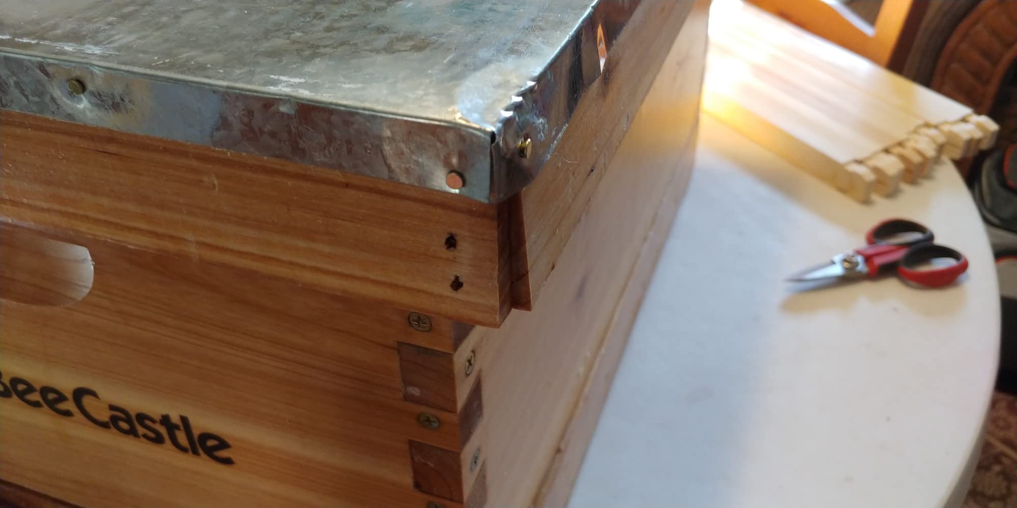 BeeCastle 10-Frame Bee Hives and Supplies Starter Kit,Beehive Kit Dipped in 100% Beeswax,Bee Keeping Supplies-All Beginners Kit Includes Beekeeping Supplies Tool Set and Bee Suit. customer photo 1