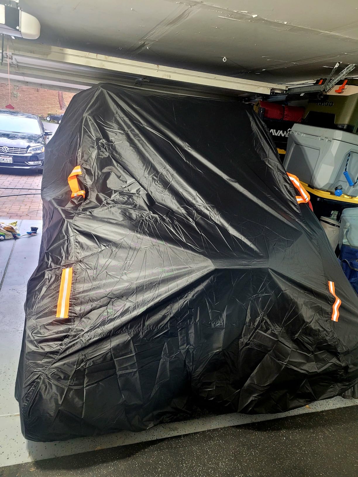 Waterproof UTV Cover, Heavy Duty Black Oxford Cloth All-Weather Protection UTV Cover 4-6 Seater for Polaris RZR PRO XP 4 Can-Am Maverick X3 Max Arctic Cat Textron customer photo 2