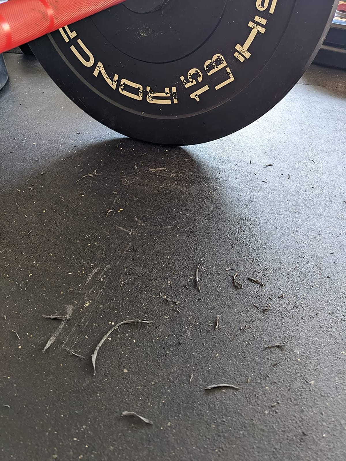 Iron Crush Olympic Bumper Plates Set - Virgin Rubber Weights for Strength Training - Fits 2