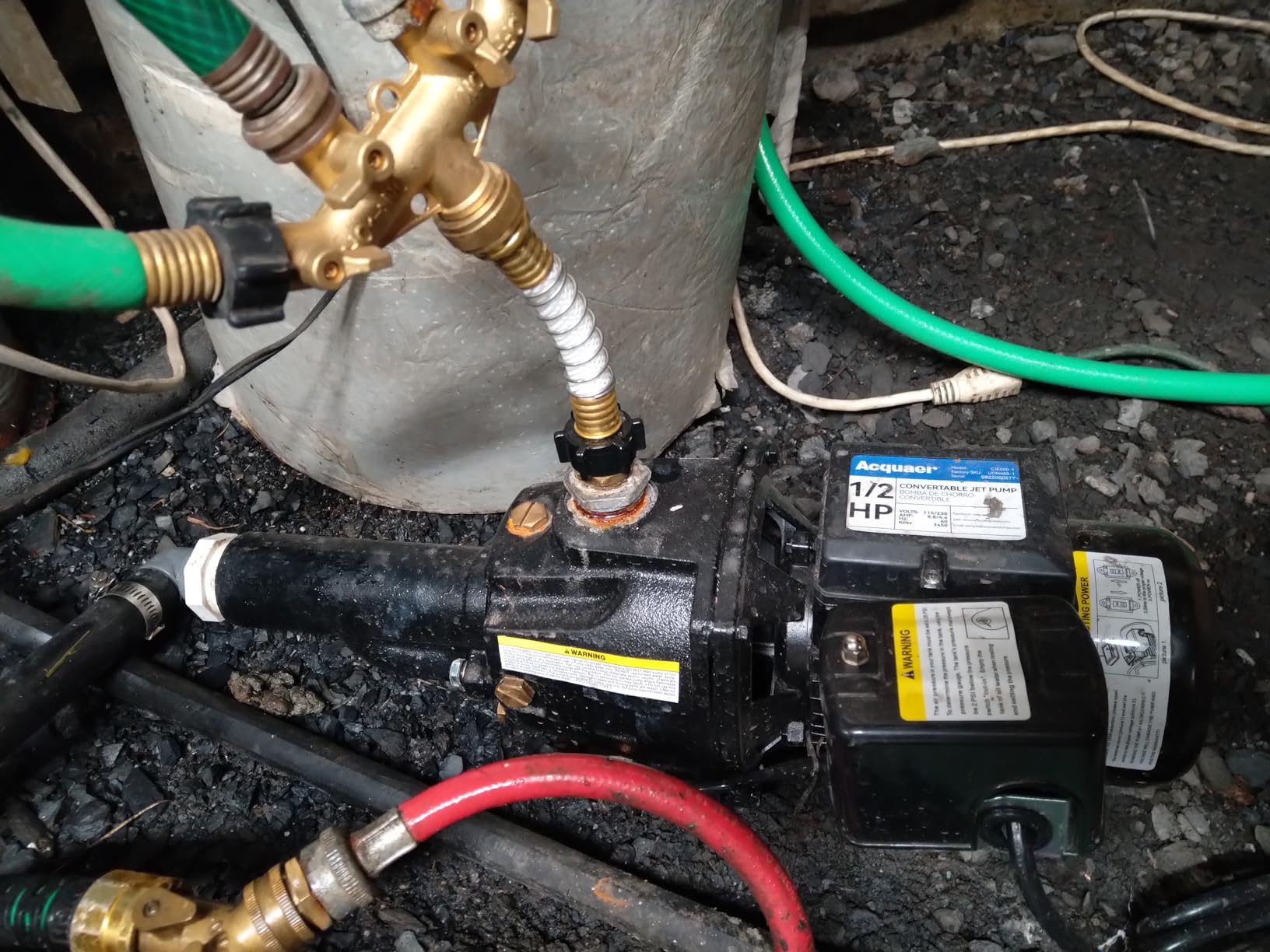 Acquaer Shallow/Deep Well Jet Pump, Cast Iron Convertible Pump with Ejector Kit, Well Depth Up to 25ft or 90ft, 115V/230V Dual Voltage, Automatic Pressure Switch customer photo 2
