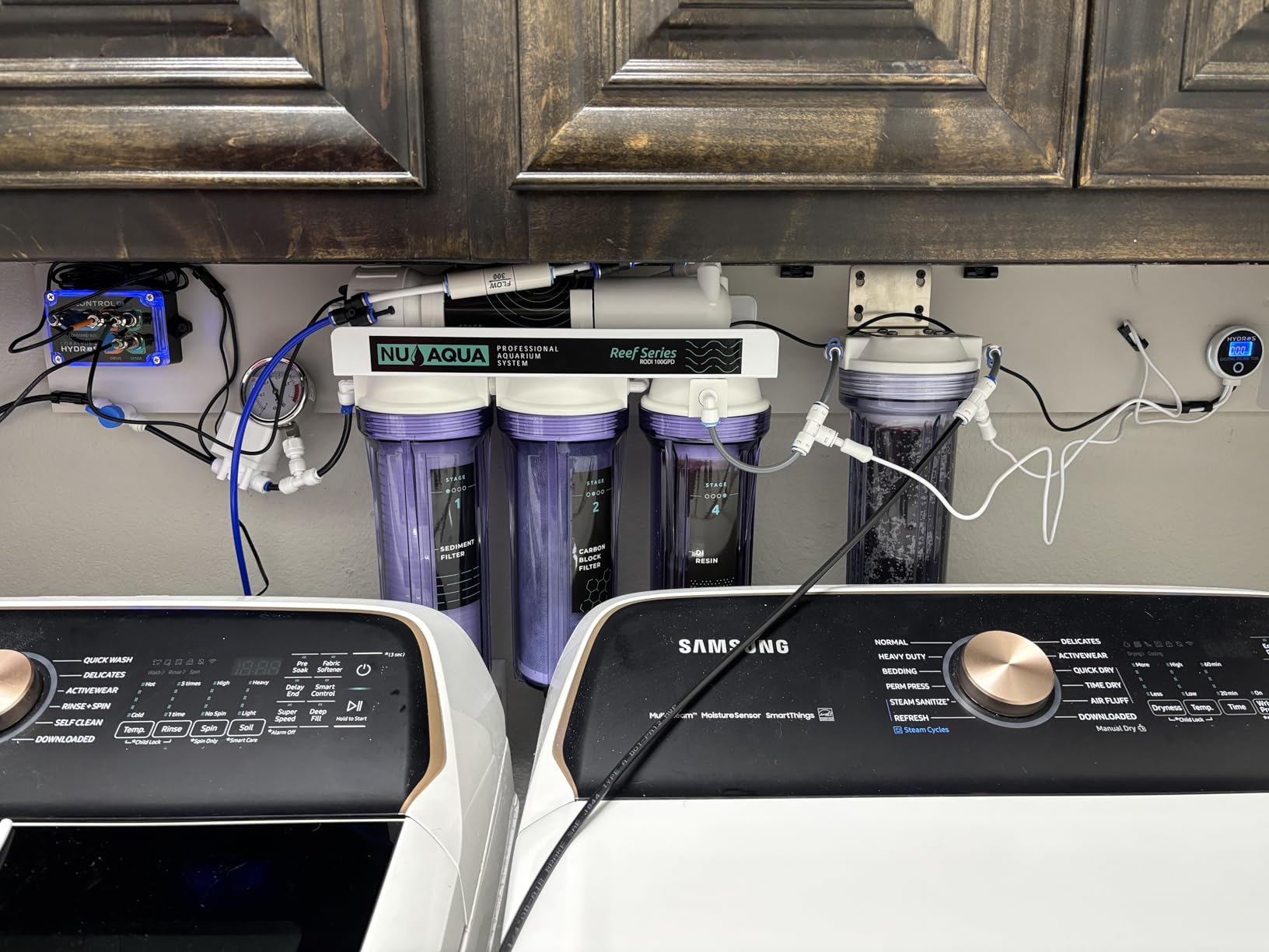 NU Aqua 4-Stage RODI Deionization Reverse Osmosis System 100 GPD Filtration | For Saltwater & Freshwater Aquarium, Includes Faucet & Tank, 120-Day Trial, Filters Up To 99.99% (TDS) Total Dissolved Solids customer photo 2