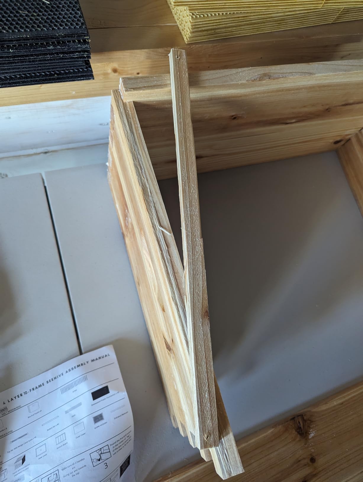 BeeCastle 10 Frame Langstroth Bee Hive Coated with 100% Beeswax Includes Beehive Frames and Waxed Foundations (2 Deep Boxes & 2 Medium Boxes) customer photo 2