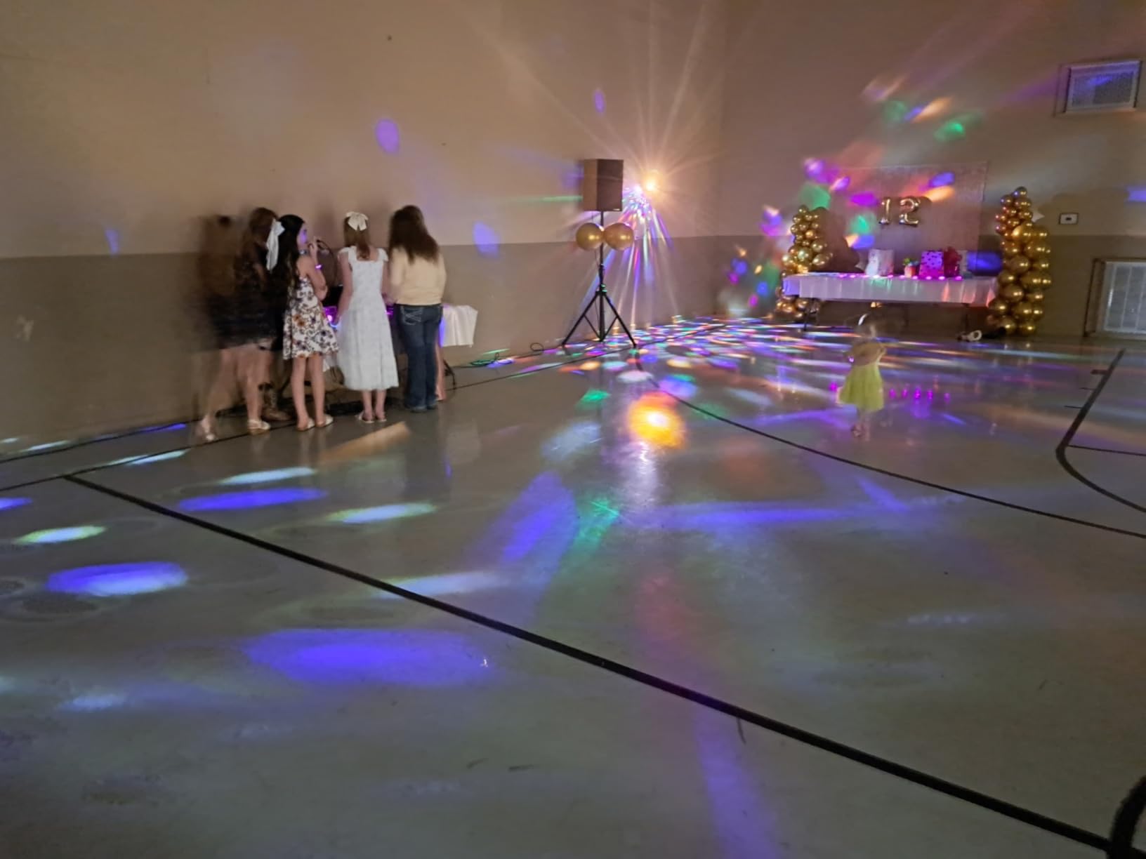 NEQUARE Disco Ball DJ Party Lights Sound Activated with Remote Control Strobe Lamp 7 Modes Stage Light for Home Room Dance Parties Karaoke Halloween Christmas Birthday Decorations (3-Pack) customer photo 1