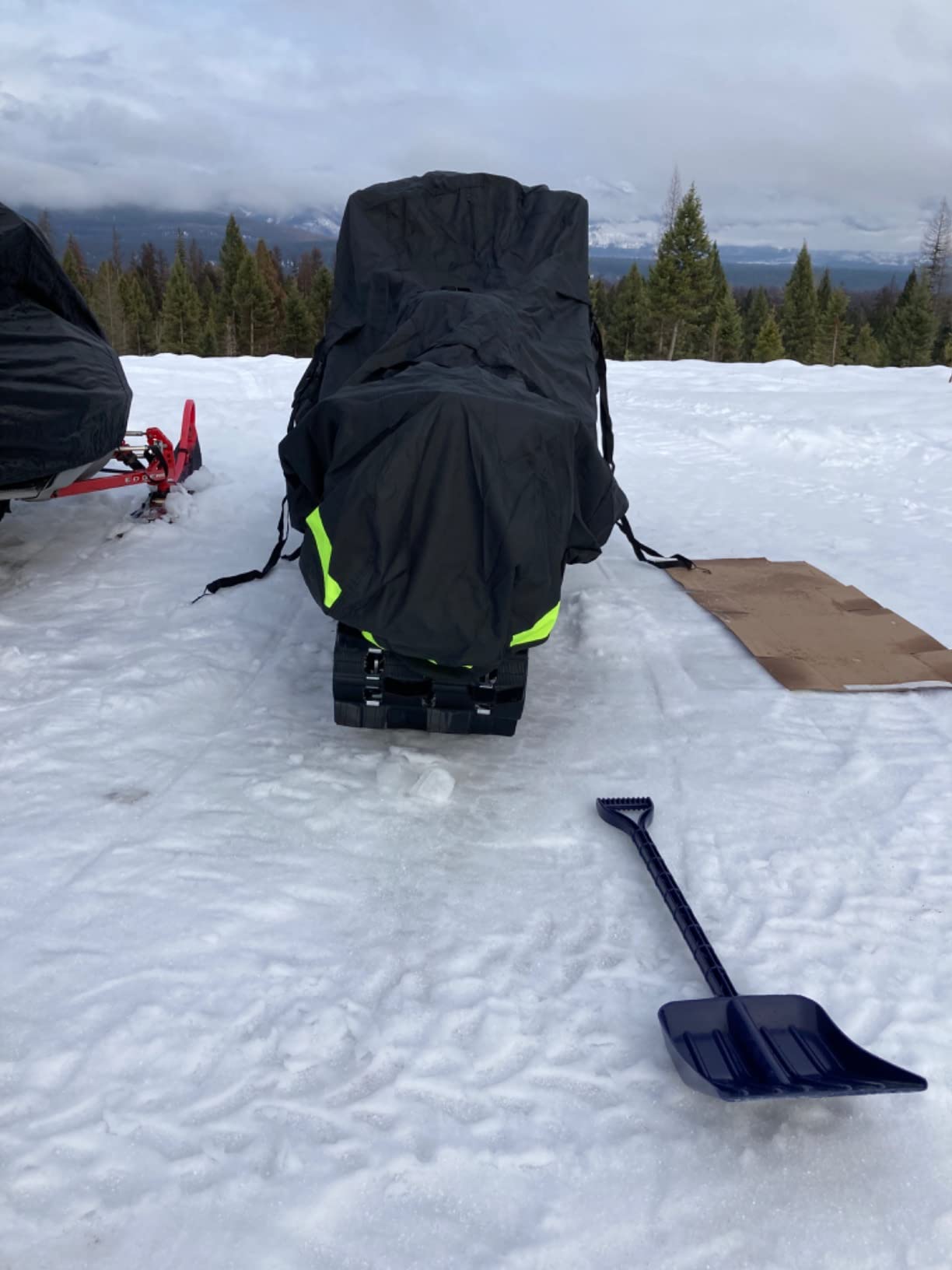 Tough Cover Snowmobile Cover, Premium 600D, XL Fit, Black | Heavy-Duty Waterproof Fabric, Elastic Hem And Locking Buckles, XL Trailerable Fit For Polaris, Ski-Doo, Yamaha, Arctic Cat customer photo 2