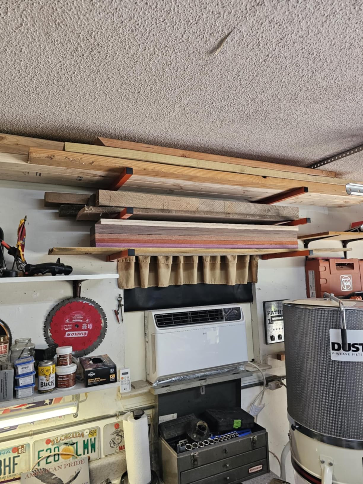 Ultrawall Wall Mount Wood Organizer and Lumber Storage Metal Rack with 3-Level - Indoor & Outdoor Use, 4 Pack customer photo 2