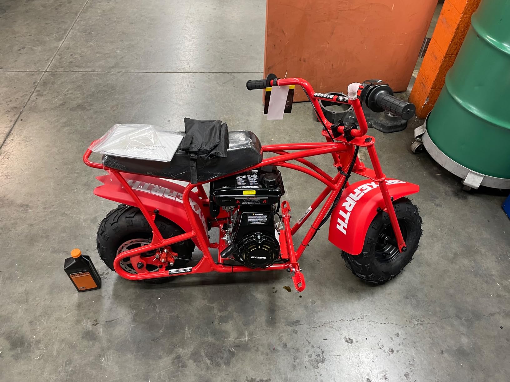 Oryxearth Mini Dirt Pit Bike BRM100, 105CC 4-Stroke Gas Powered 3.5HP for Off Road & Trail Bike, Up to 28 Mph, Automatic Transmission and Pull to Start, Weight Support Up to 185LBS for Teens/Adults customer photo 2