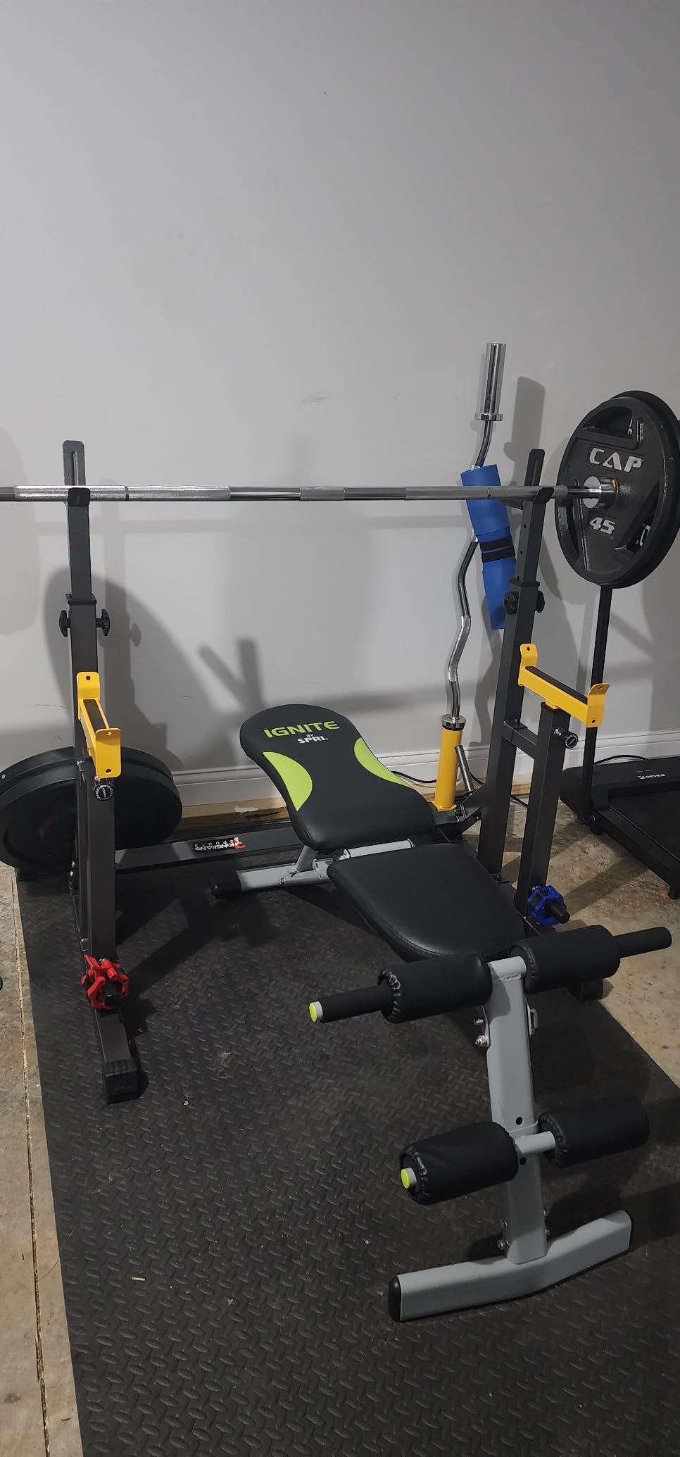 K KiNGKANG Adjustable Squat Rack, Weightlifting Bench Press for Home Gym Load 690LBS customer photo 2