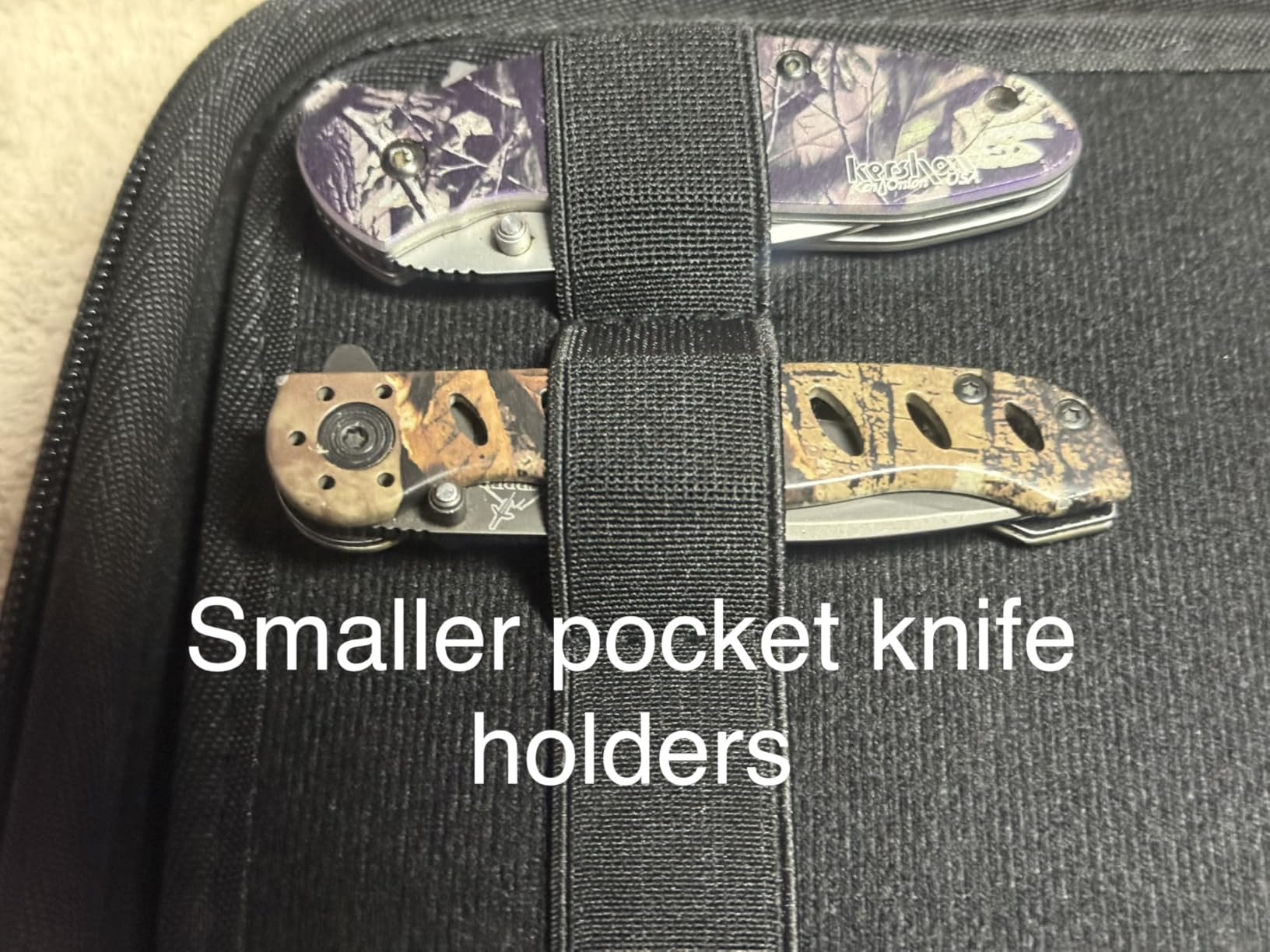 BRANTMAKER Knife Display Case, Knife Case for 61+ Pocket Knives (Box Only) | Collection Box with Portable Shoulder Strap, Knife Storage Items customer photo 2