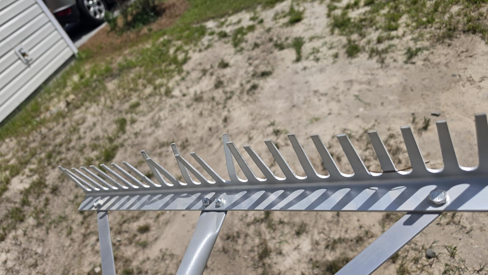 Colwelt Landscape Rake - 24Tines, Aluminum Head with 68