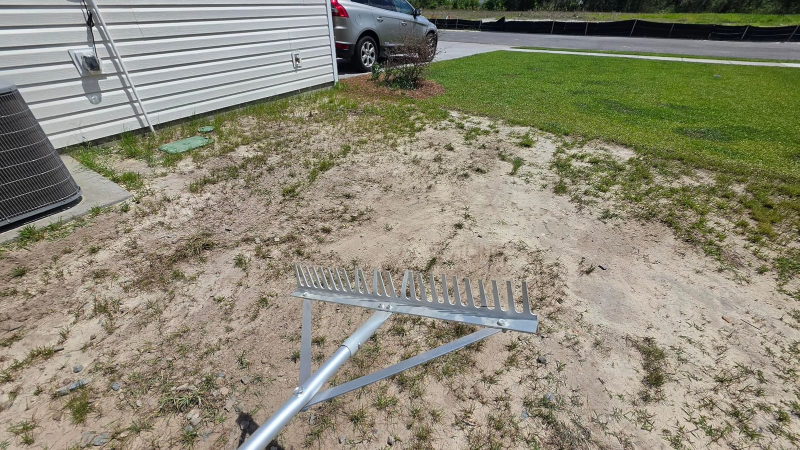 Colwelt Landscape Rake - 24Tines, Aluminum Head with 68