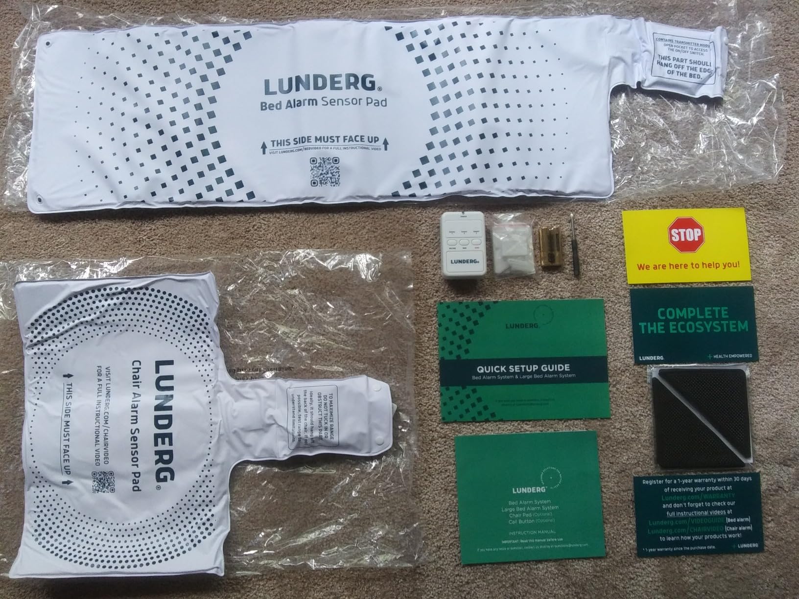 Lunderg Wireless Bed Alarm System for Elderly - Alerts Caregivers When They Get Up, No in-Room Alarm to Frighten Your Loved One, Fall Prevention for Dementia Care & Elderly Safety, Trusted US Company customer photo 2