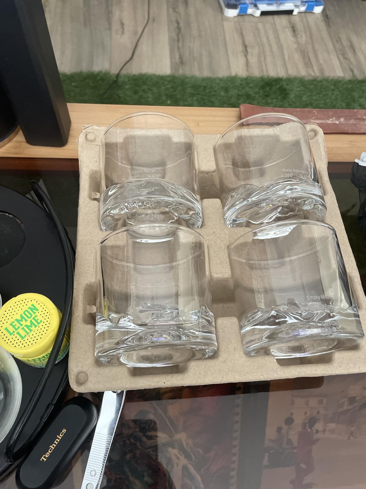 LIITON Grand Canyon Whiskey Glasses, Set of 2, 10oz, Bourbon Glass | Thick Freezable Crystal Rock Glasses, Old fashioned Whiskey Gifts for Men, Cocktails, Scotch Glasses customer photo 2