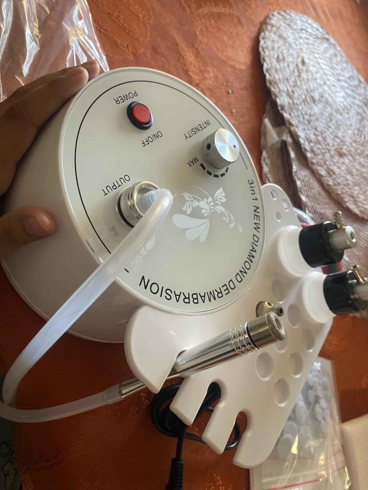 3 in 1 Diamond Microdermabrasion Machine, Professional Microdermabrasion Device with Vacuum Spray, Beauty Facial Skin Care Dermabrasion Equipment for Salon Personal Home Use customer photo 1